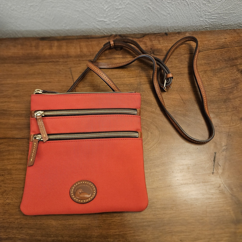 Dooney & Bourke Nylon North‎ South Triple Zip Crossbody Shoulder Bag